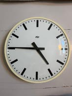 Wandklok - Industrial Metaal, Glas - 1960-1970 - Vintage