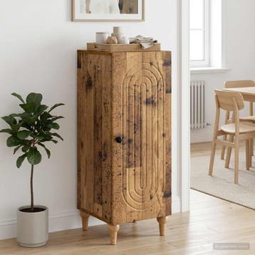 vidaXL Dressoir Oud hout 33 x 34,5 x 90 cm Bewerkt hout, Verzenden, Nieuw, Overige houtsoorten, Minder dan 50 cm