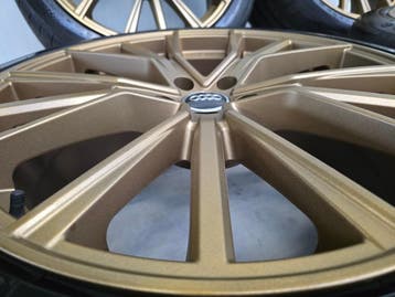 Audi e-tron Q7 Q8 22 inch Gold Bronze velgen zomerbanden, 265 mm, Banden en Velgen, Nieuw, Overige maten