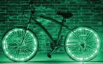 Veilige Fietsverlichting LED groen voor 2 fietswielen, Nieuw