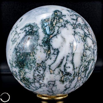 Zeldzaam natuurlijk artistiek mos – agaat Sphere, Brazilië-, Antiek en Kunst