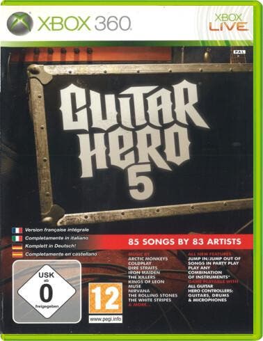 Guitar Hero 5 [Xbox 360], Spelcomputers en Games, Games | Xbox 360, Ophalen of Verzenden
