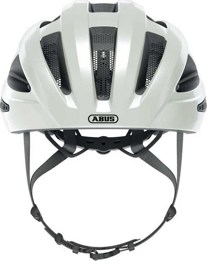 Abus Helm Macator M 52-58 Pearl White, Fietsen en Brommers, Fietsaccessoires | Fietshelmen, Nieuw, Ophalen of Verzenden