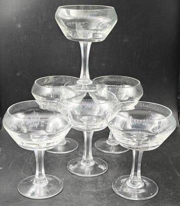 val saint Lambert attr. - Champagne fluitje (6) - Kristal -