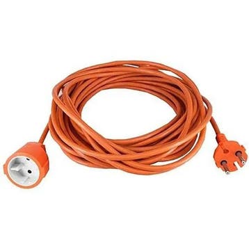 Verlengsnoer - GENERIC - H05VVF 2x1,5 - 25 m - Oranje - B..., Verzenden, Nieuw