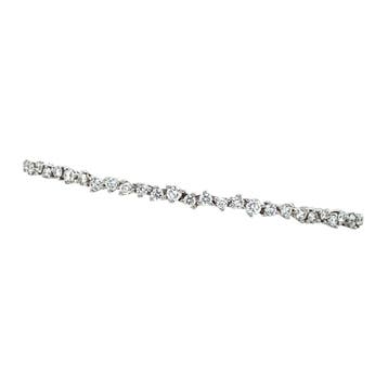 Witgouden armband met diamant 18 karaat, Verzenden, Zo goed als nieuw, Goud
