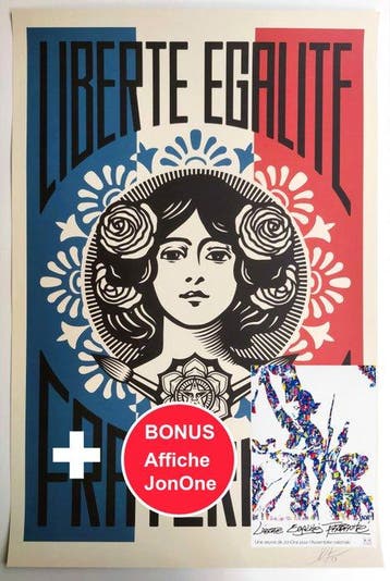 Shepard Fairey (OBEY) - Liberté Égalité Fraternité - 2020s