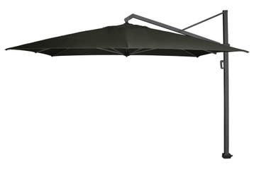 Platinum Icon T1 parasol 4x3 meter Faded black, Verzenden, Nieuw, Zweefparasol, Kantelbaar