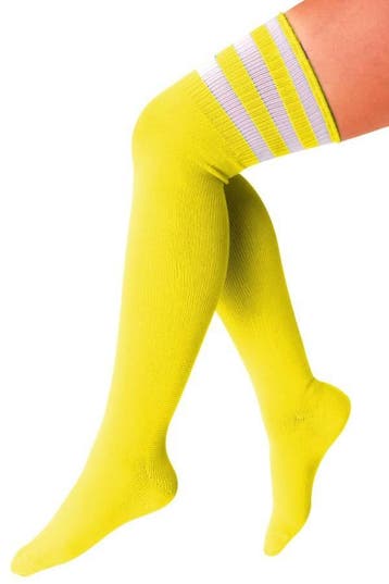 Cheerleader kousen geel/wit, Ophalen of Verzenden, Nieuw