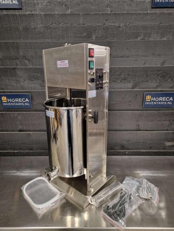 Worstenvuller automatisch | 4 vulbussen | 20 liter | 230V |, Nieuw zonder verpakking, Bakkerij en Slagerij