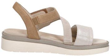 Tamaris Comfort Sandalen Plat Sandalen Plat - Beige - Maat 3, Verzenden, Nieuw