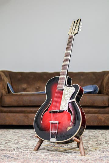 Josef Sandner Isana Archtop (Deluxe) 1959 | Red Sunburst, Nieuw
