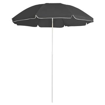vidaXL Parasol met stalen paal 180 cm antracietkleurig, Tuin en Terras, Verzenden, Nieuw, 1 tot 2 meter