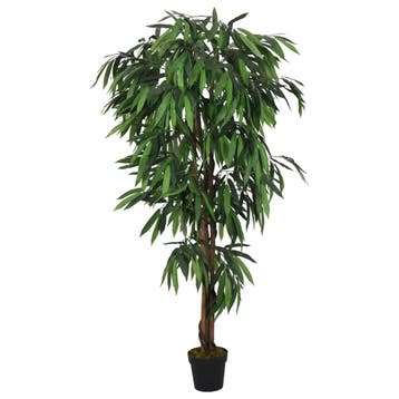vidaXL Kunstplant mangoboom 450 bladeren 120 cm groen, Huis en Inrichting, Verzenden, Nieuw