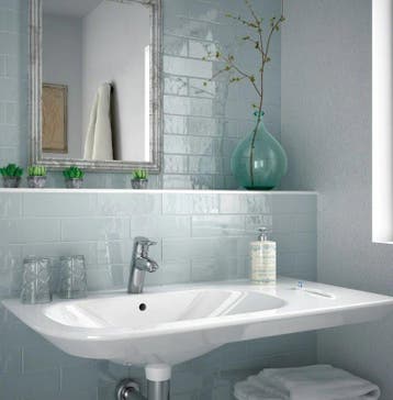Wandtegel Blauw 6,5x20cm (Muurtegels, Afbouwmaterialen), Nieuw, 20 tot 40 cm, 10 m² of meer, Wandtegels