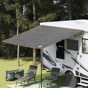 vidaXL Waterdicht Zeil -persoons 240 x 300 cm Grijs en, Verzenden, Nieuw, Tot en met 2