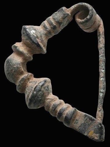 Oud-Grieks Brons, -Uitzonderlijke fibula uit Frigisch gebied, Antiek en Kunst