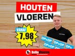 UITVERKOOP! HOUTEN VLOEREN VA €7,98 PM²! OP=OP!, Parket, 75 m² of meer, Nieuw, Ophalen of Verzenden