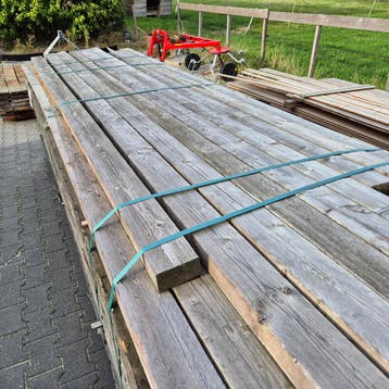 Partij Thermo Vuren Balken 3300-3900-4200x100x50mm, Ophalen of Verzenden, Nieuw