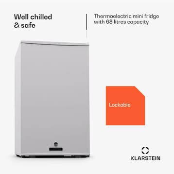 Matterhorn 68 mini-koelkast | wit | JouwKlimaatkast, Zonder vriesvak, Refurbished, Ophalen of Verzenden, Minder dan 75 liter
