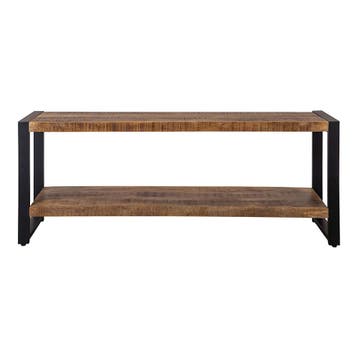 Tv-meubel Mangohout Britt 150 cm, Verzenden, Nieuw, Overige houtsoorten, Industriële meubels