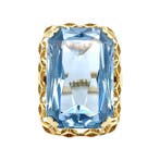 Gouden vintage ring met spinel 14 krt, Ophalen of Verzenden, Nieuw