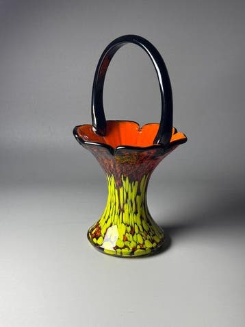 Franz Welz - Bohemia - Vaas - Art Deco - spotterglas - Mand, Antiek en Kunst