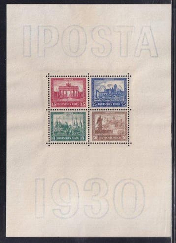 Duitse Rijk 1930 - Blockausgabe: Internationale, Gestempeld