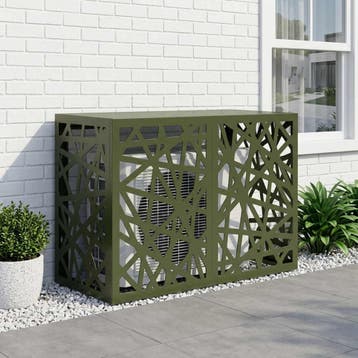 vidaXL Airconditioner hoes Olijfgroen 90 x 40 x 60 cm Staal, Verzenden, Nieuw