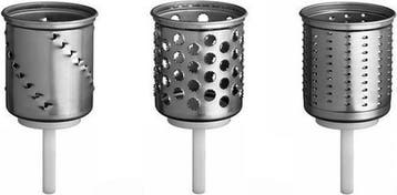 KitchenAid groente/ kaas raspen uitbreidingsset met 3 raspen, Witgoed en Apparatuur, Keukenmixers, Ophalen of Verzenden, Nieuw