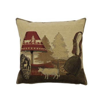 gobelin kussen winter lamp 33x33cm, Huis en Inrichting, Verzenden, Nieuw