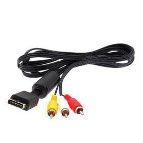 PS3 en PS2 TV-kabel (AV-kabel - Rood/geel/wit aansluiting), Ophalen of Verzenden, Zo goed als nieuw