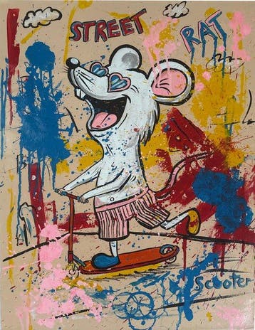 Nguyen T.H (1988) - Ratpark Street 80 60 cm.