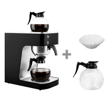 GGM Gastro | Koffiezetapparaat - filterkoffie - 1,8L - met 2, Verzenden, Nieuw in verpakking, Koffie en Espresso