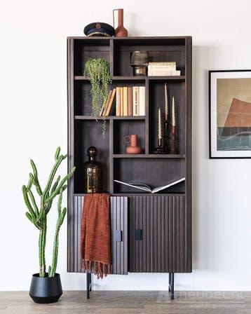 Boekenkast Remi - Bruin - 95732 - bergkasten, Nieuw, Overige materialen