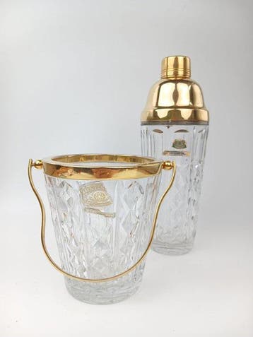 Val Saint Lambert - Vaas (2) - Kristal - cocktail shaker,