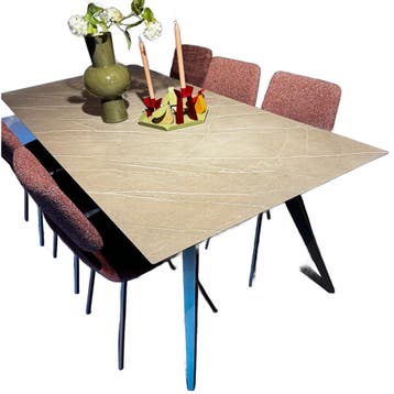 bert plantagie Eettafel Joy - Ongebruikt, Kunststof, 100 tot 150 cm, Ophalen of Verzenden, Zo goed als nieuw