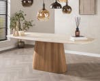 Eettafel Travertin keramiek 3d Deens ovaal 215x105 cm -, Huis en Inrichting, Tafels | Eettafels, Ophalen of Verzenden, Nieuw