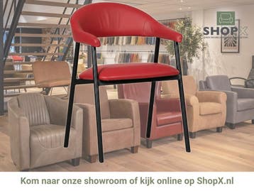 Leren eetkamerstoel met armleuning Line - Toledo Ducati, Huis en Inrichting, Stoelen, Nieuw, Leer, Ophalen of Verzenden, Eén