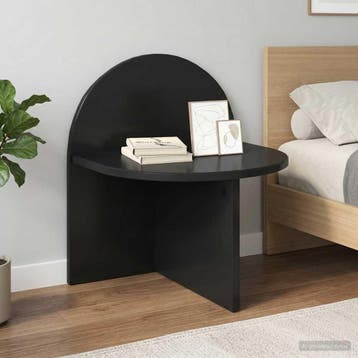 vidaXL Nachtkastje Zwart eiken 40 x 35,5 x 45,5 cm, Minder dan 45 cm, Verzenden, Nieuw, Minder dan 55 cm