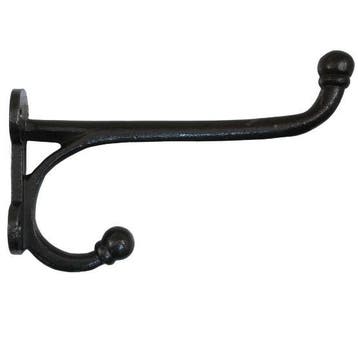Kapstokhaak zwaar recht 19 cm ijzer blank, Verzenden, Nieuw