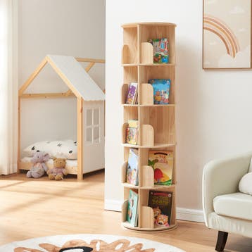 Kinderboekenkast Chasek 157xØ44 cm naturel [en.casa], Kinderen en Baby's, Verzenden, Nieuw