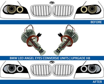 LED Angel Eyes H8 upgrade kit | Diverse geschikt voor BMW 1, Verzenden, Nieuw, BMW