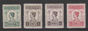Postzegels Suriname 1913 NR.100-103 (1581), Verzenden, Postfris