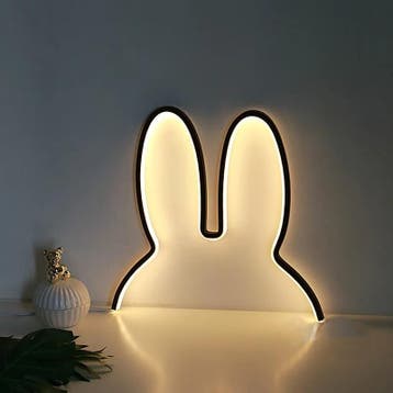 Konijn LED Nachtlampje – USB Oplaadbaar voor Kinderkamer, Verzenden, Nieuw