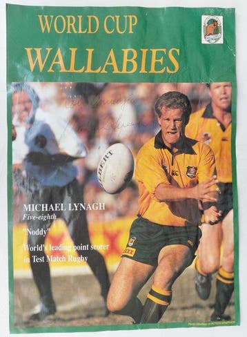 Action Graphics - World Cup Wallabies con dedica autografa, Nieuw