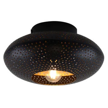 Oosterse plafondlamp zwart, Hila, Ophalen of Verzenden, Nieuw, Metaal