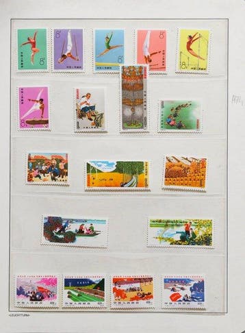 China - Een partij nieuwe postzegels., Gestempeld