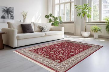 Perzisch Tapijt | Portofino | Floraal | Rood | 200x290 cm, Verzenden, Nieuw