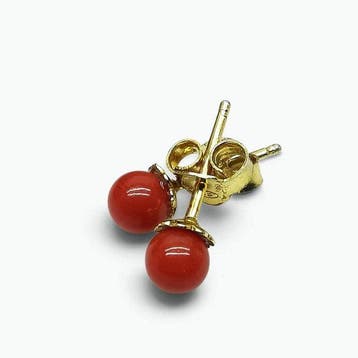 Koraal - Zilver - Oorbellen - Italiaans vakmanschap, Verzamelen